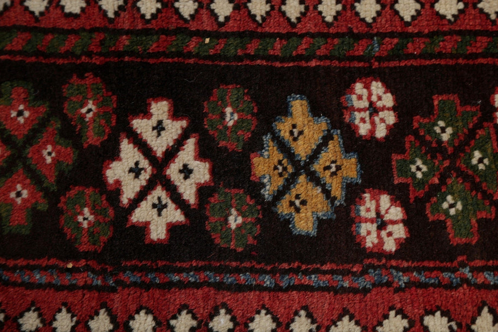 Vegetable Dye Antique Bakhtiari Saman Persian Wool Rug 4x5