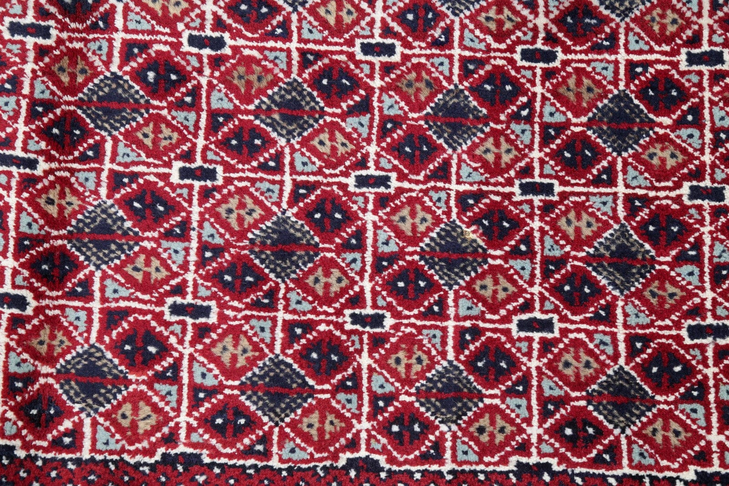 Set Of Two Geometric Balouch Persian Hand-Knotted 2x3 Wool Rugs