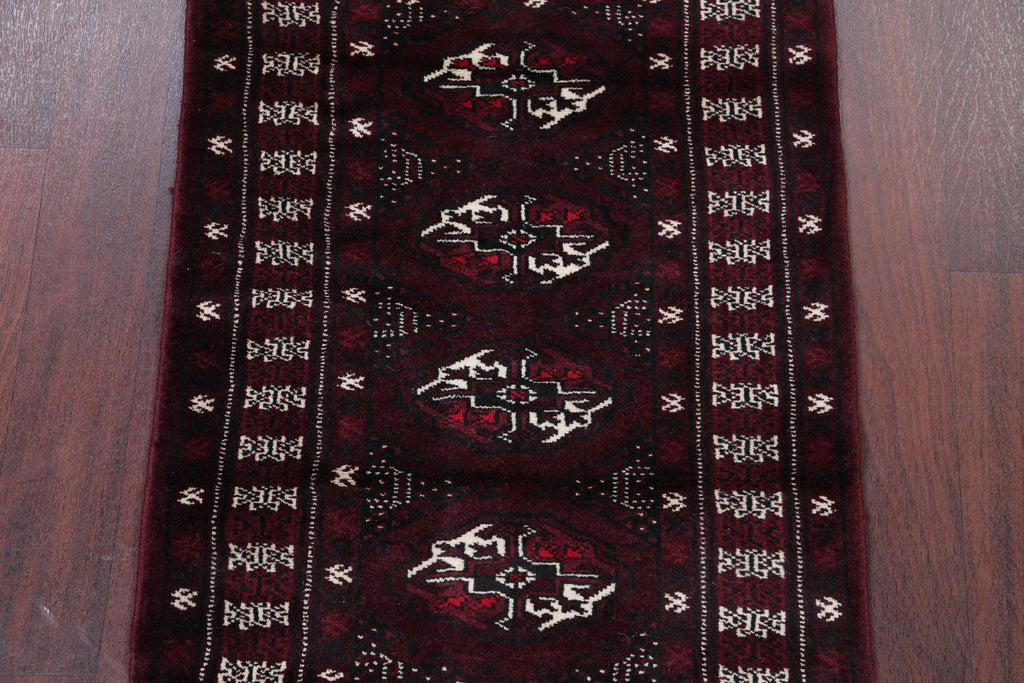 Geometric Balouch Persian Hand-Knotted 3x4 Wool Rug