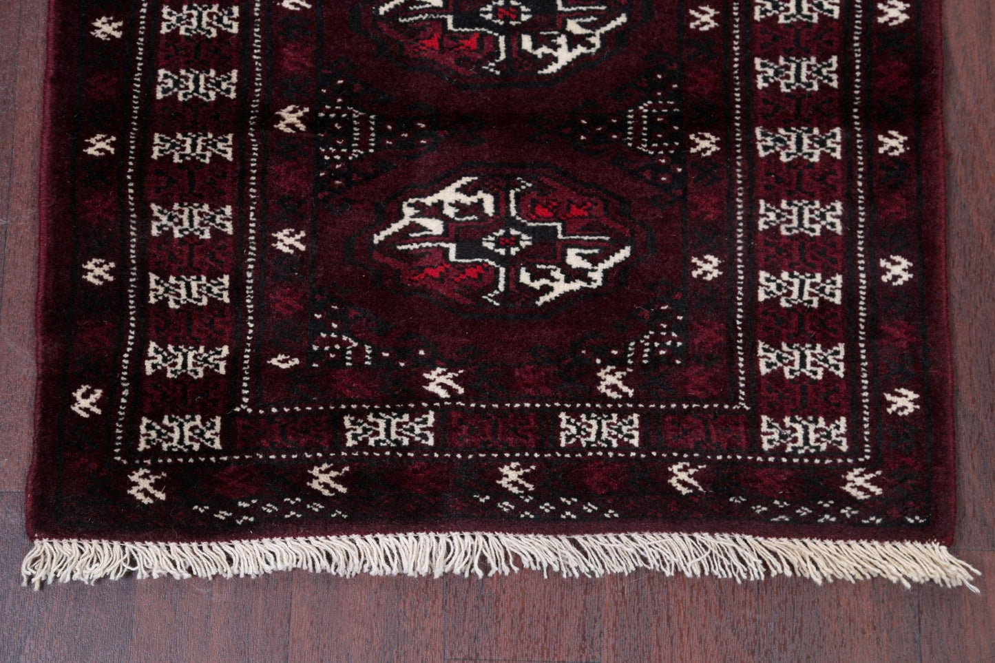 Geometric Balouch Persian Hand-Knotted 3x4 Wool Rug