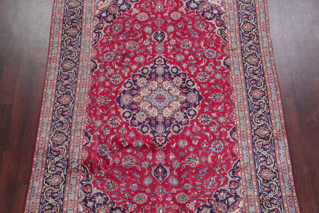 Traditional Floral Kashmar Persian Hand-Knotted 6x10 Wool Area Rug