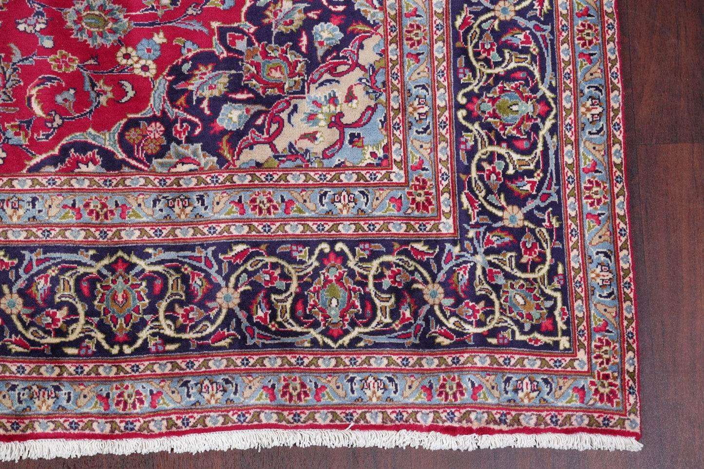 Traditional Floral Kashmar Persian Hand-Knotted 6x10 Wool Area Rug