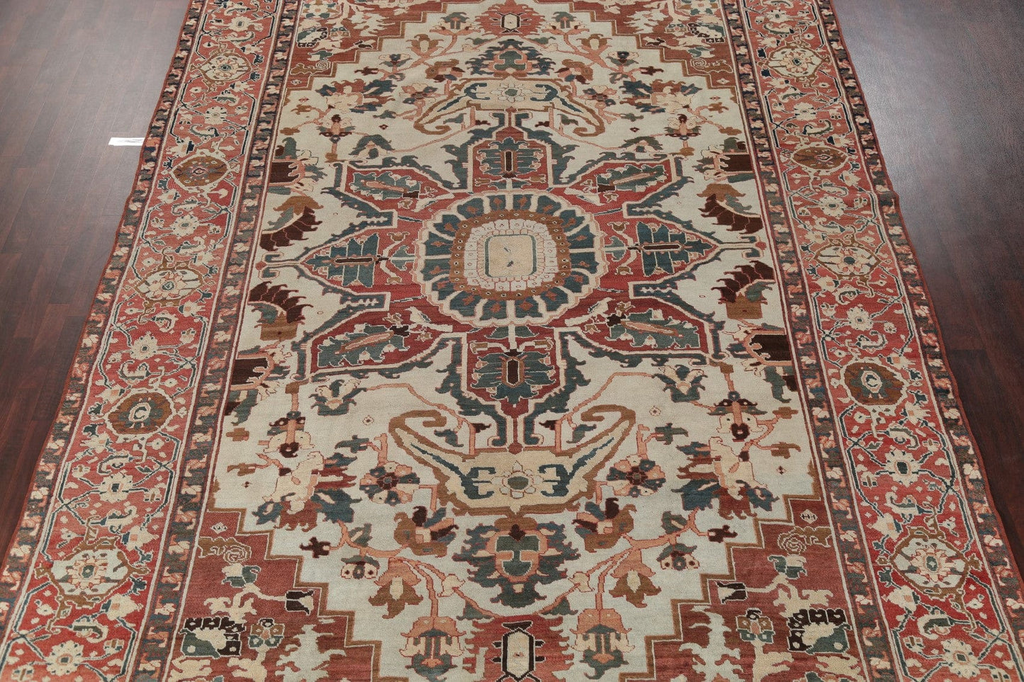 Antique Pre-1900 Vegetable Dye Heriz Serapi Persian 10x15 Wool Rug