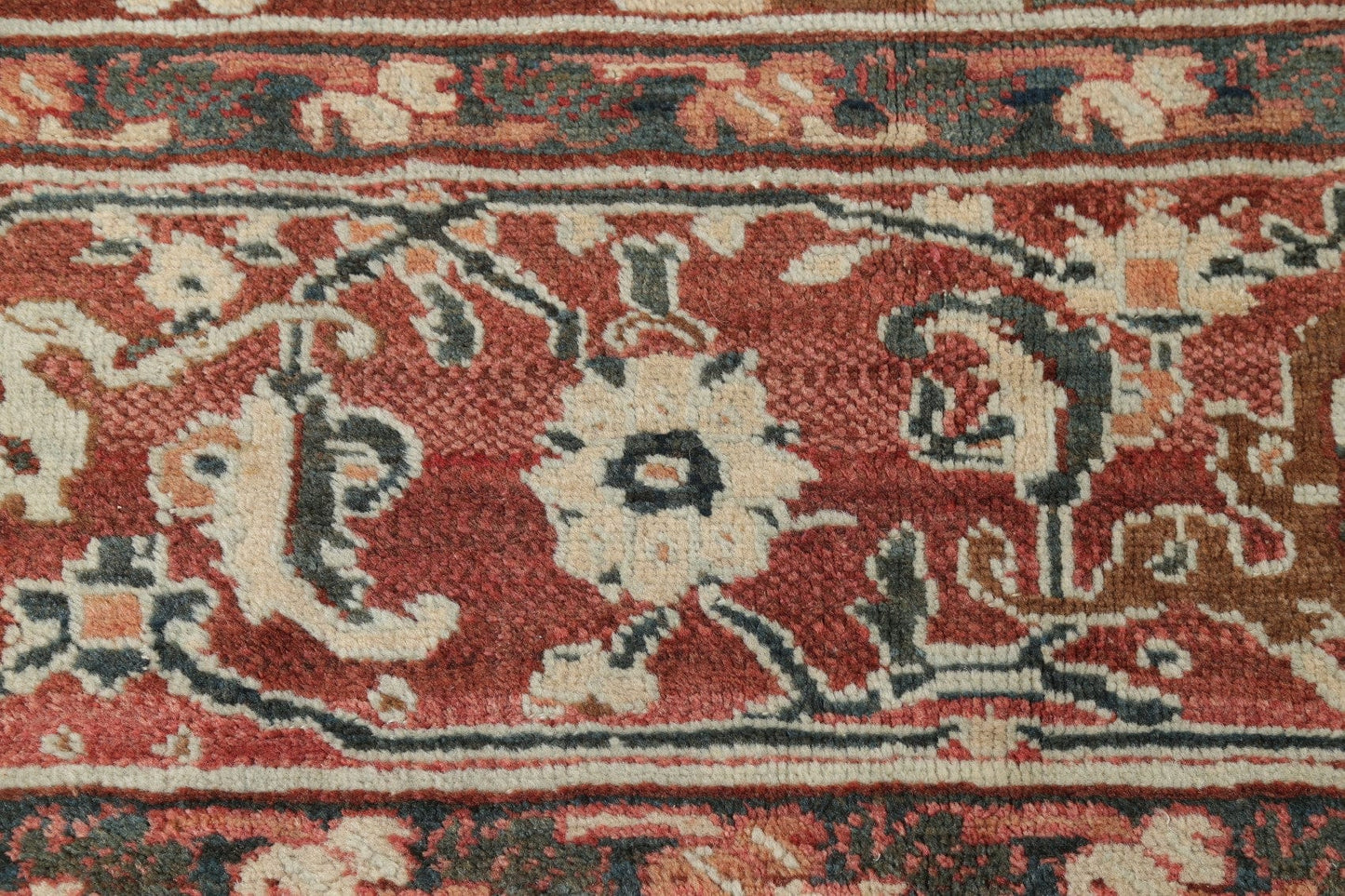 Antique Pre-1900 Vegetable Dye Heriz Serapi Persian 10x15 Wool Rug