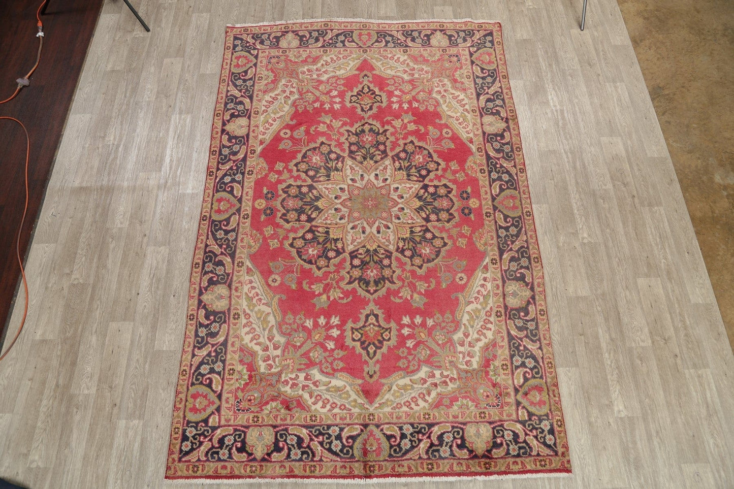 Geometric Tabriz Persian Area Rug 7x10