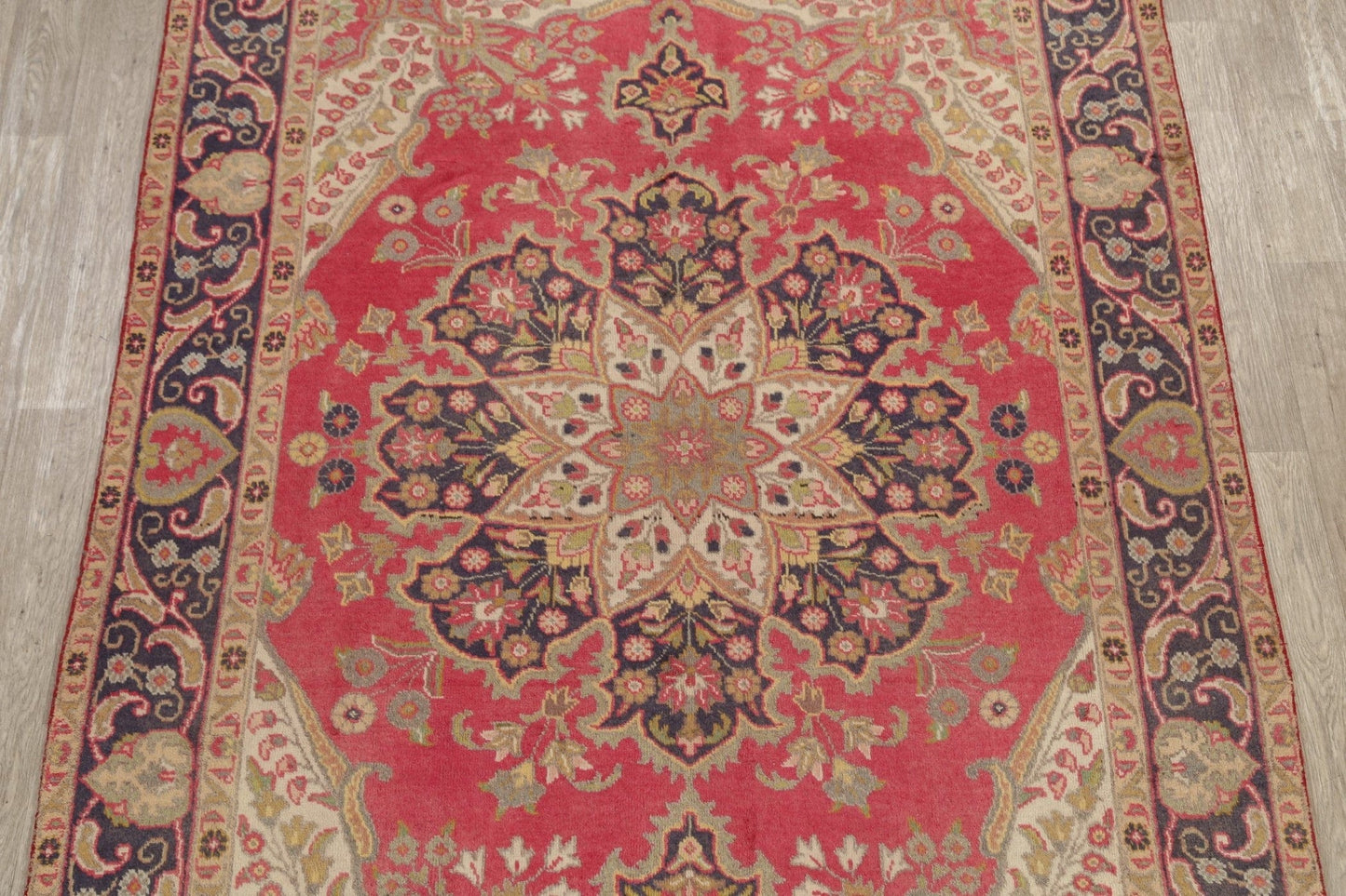 Geometric Tabriz Persian Area Rug 7x10