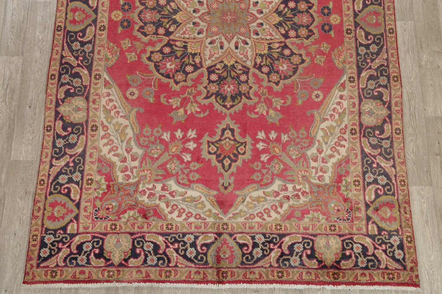 Geometric Tabriz Persian Area Rug 7x10