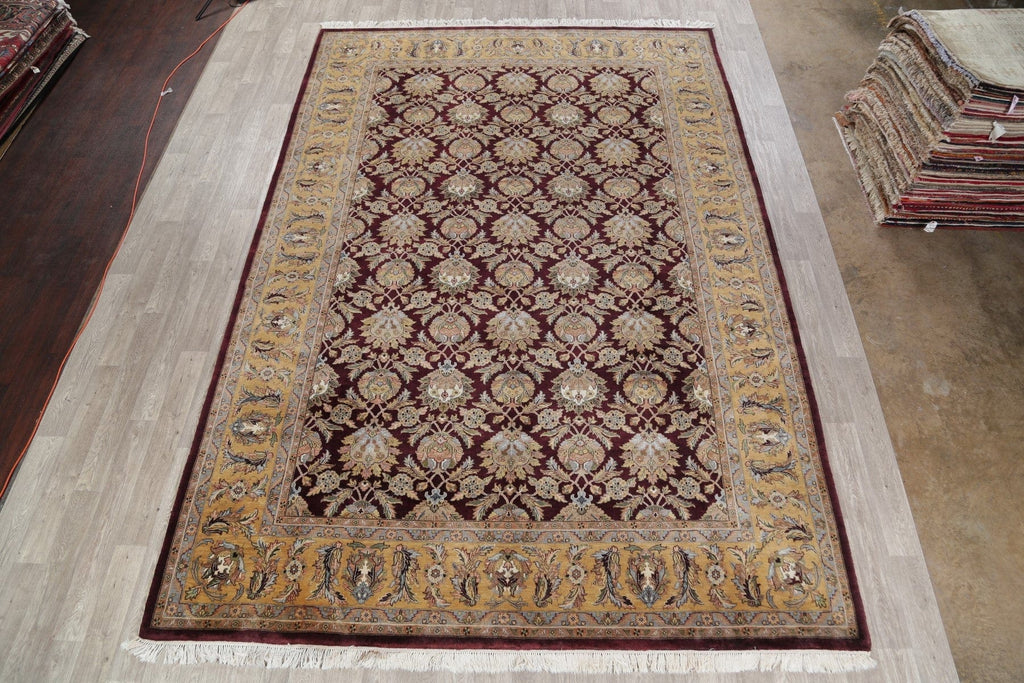 All-Over Agra Indian Oriental Hand-Knotted 10x14 Wool Area Rug