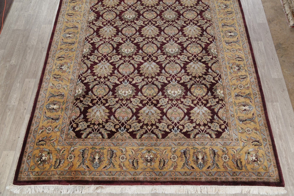 All-Over Agra Indian Oriental Hand-Knotted 10x14 Wool Area Rug