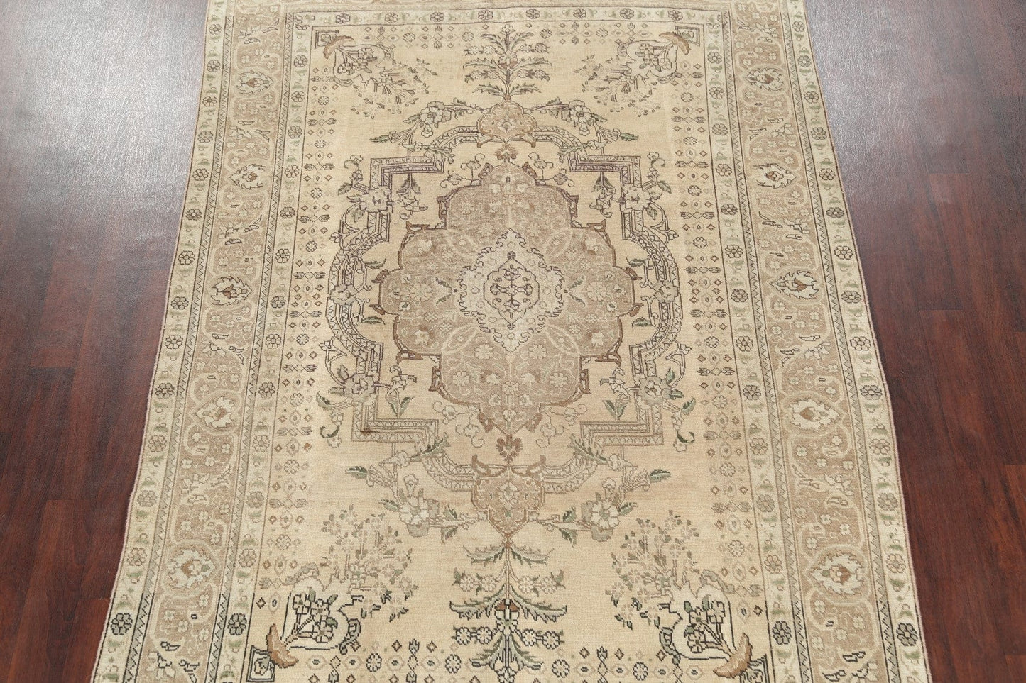 Antique Distressed Tabriz Persian Area Rug 7x10