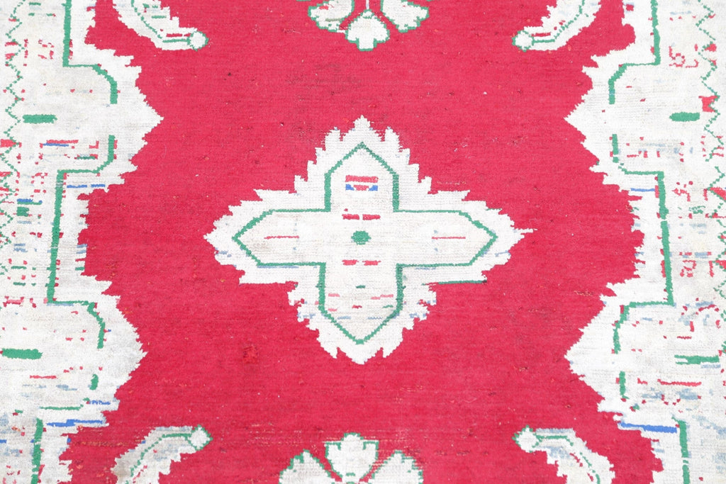 Red Hamedan Distressed Rug 3x4