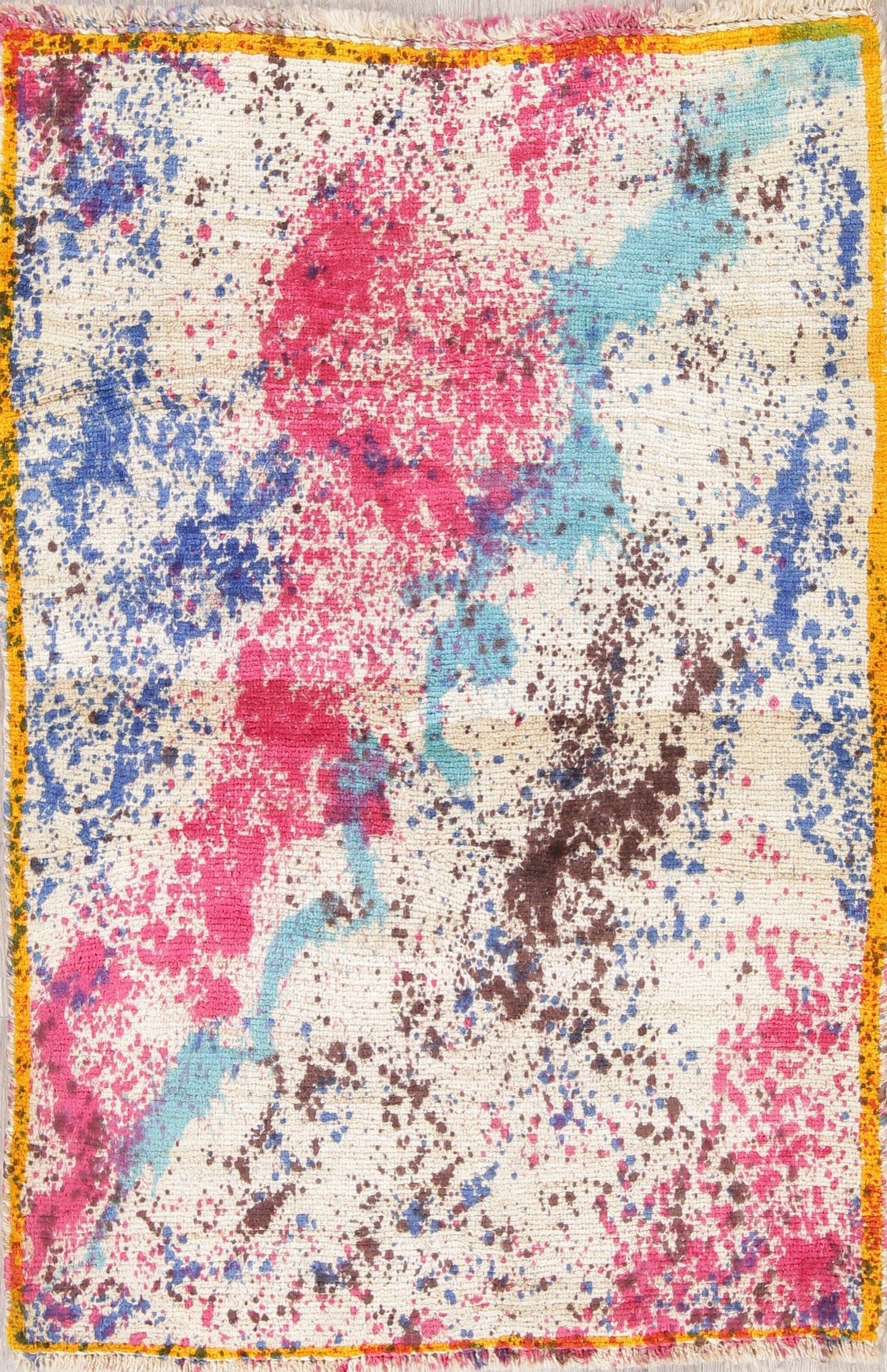 Gabbeh Over-dye Persian Rug 4x5