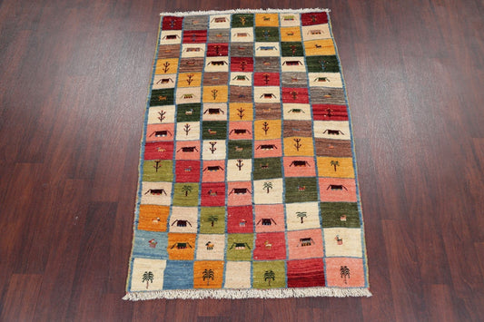 Modern Gabbeh Shiraz Rug 3x5