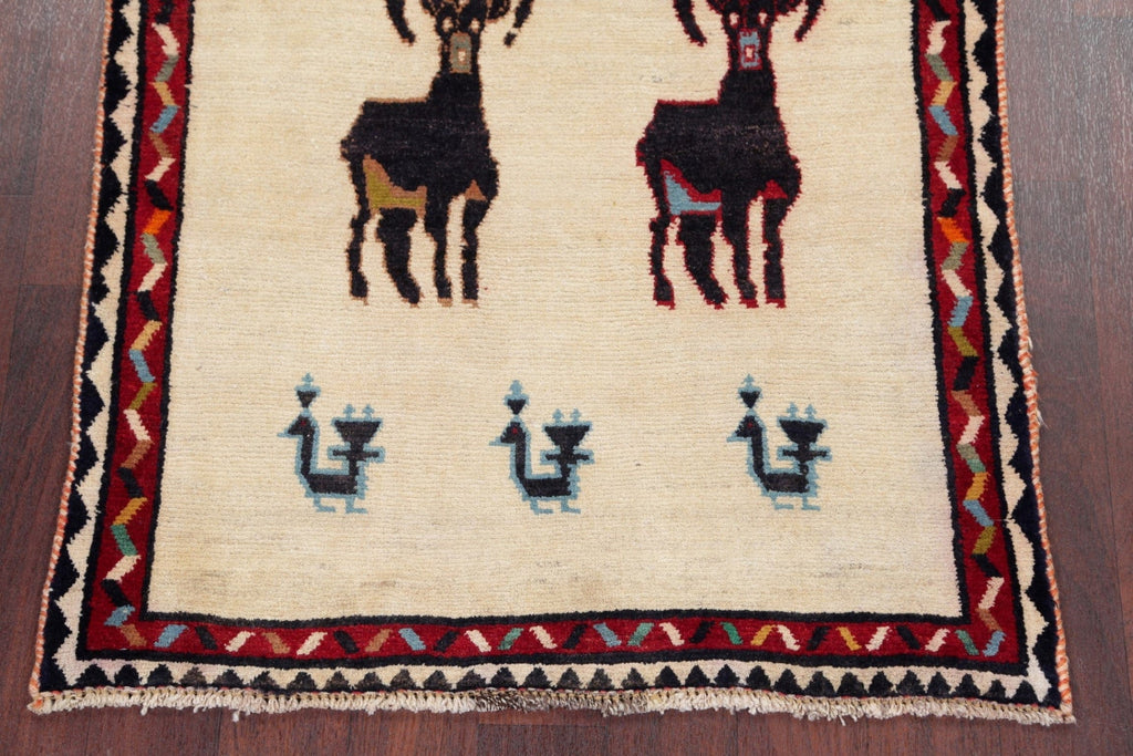 Animal Pictorial Gabbeh Rug 3x5