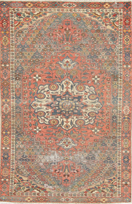 Antique Bakhtiari Persian Rug 4x7