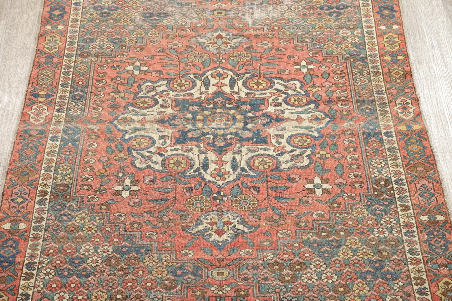 Antique Bakhtiari Persian Rug 4x7