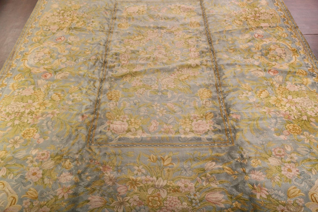All-Over Floral Savonnerie French Oriental Area Rug 16x21