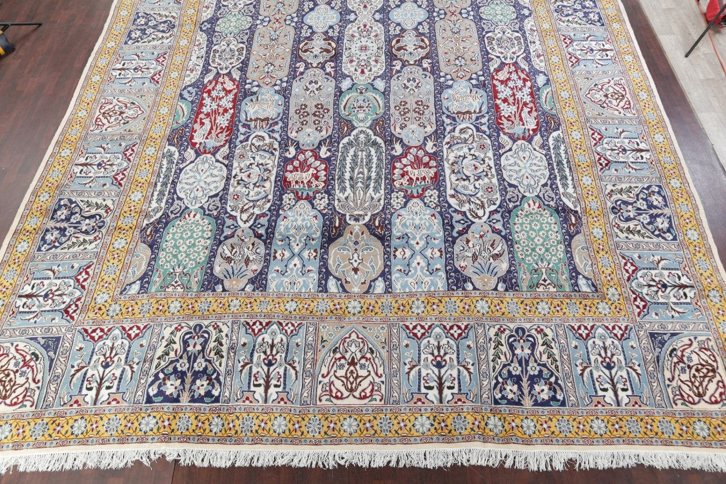 Palace Sized Wool/Silk Nain Persian Rug 16x26