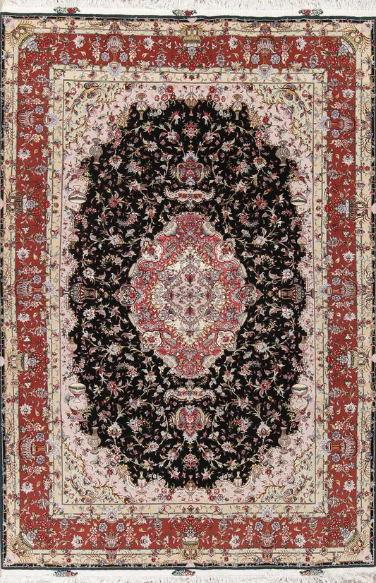 Vegetable Dye Tabriz Wool/Silk Persian Rug 7x10