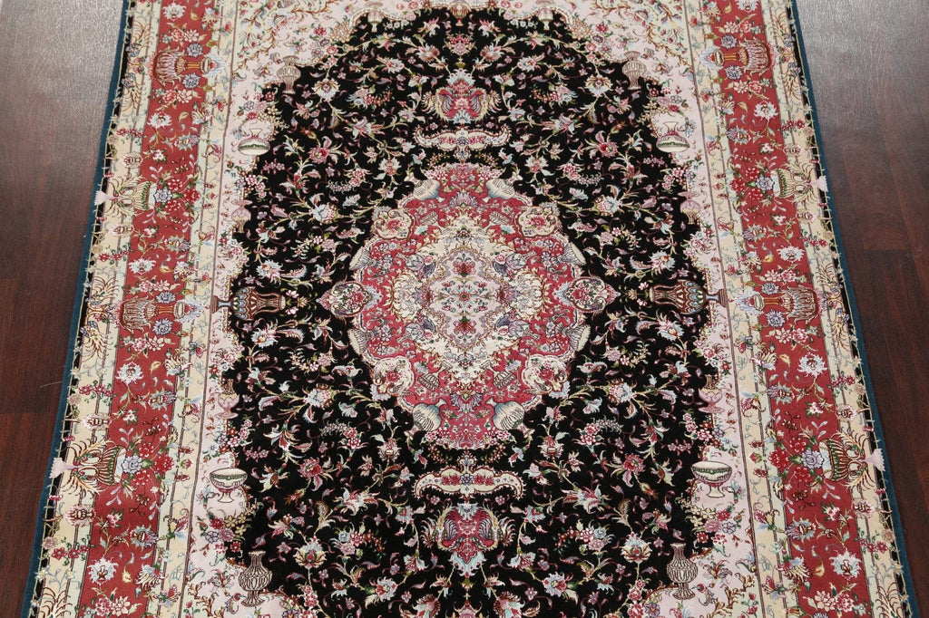 Vegetable Dye Tabriz Wool/Silk Persian Rug 7x10