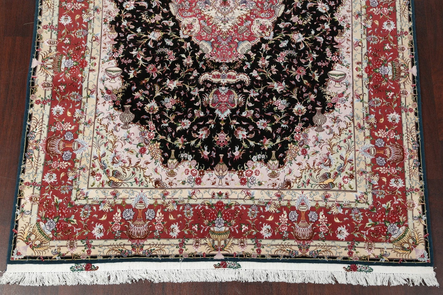 Vegetable Dye Tabriz Wool/Silk Persian Rug 7x10