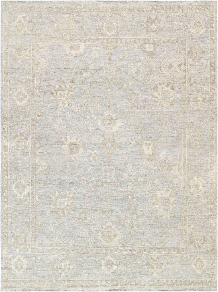 Pasargad Home Oushak Collection Hand-Knotted Wool Area Rug,  6' 1" X  9' 1", L. Blue