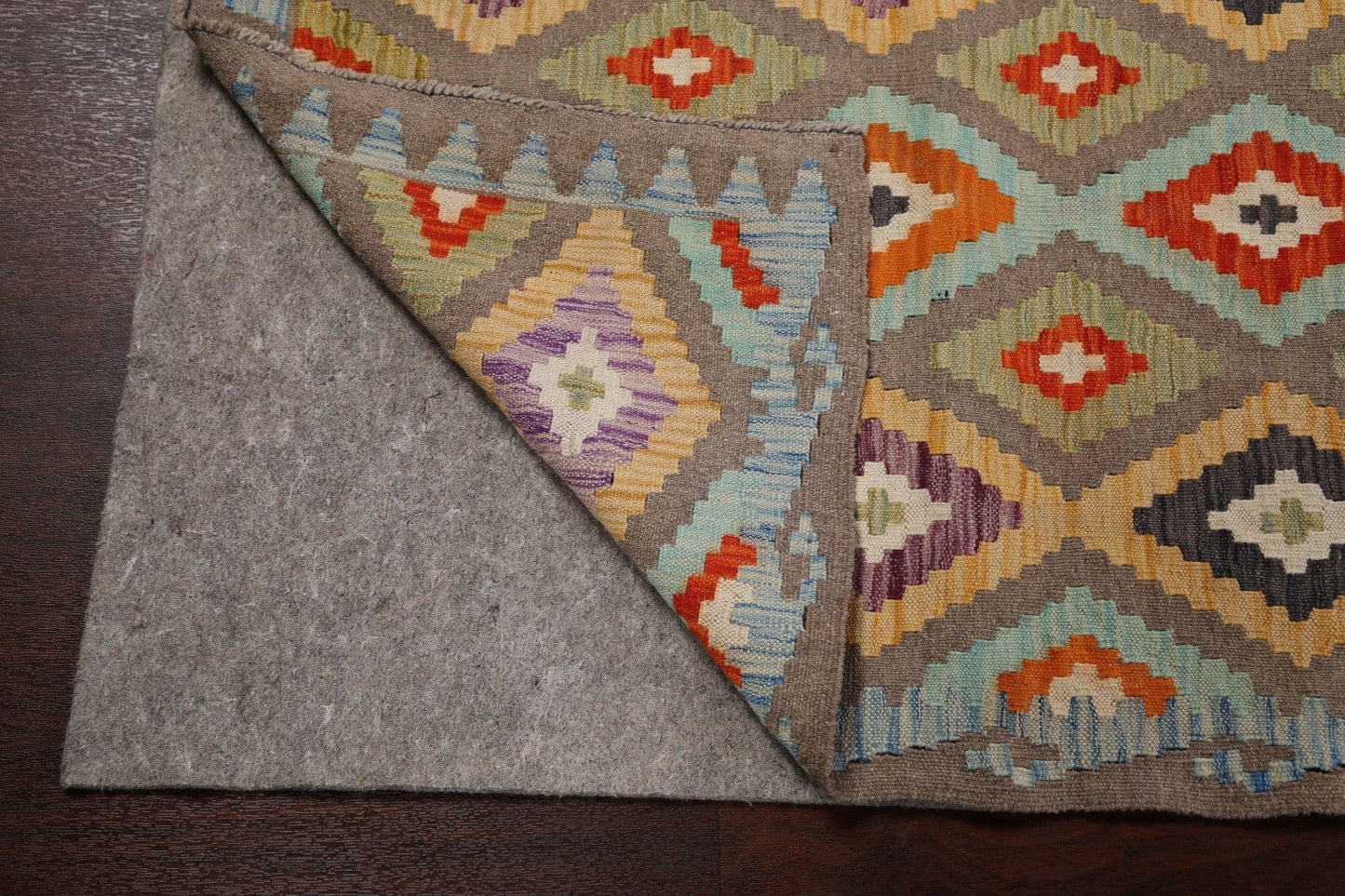 Geometric Kilim Oriental Runner Rug 3x16