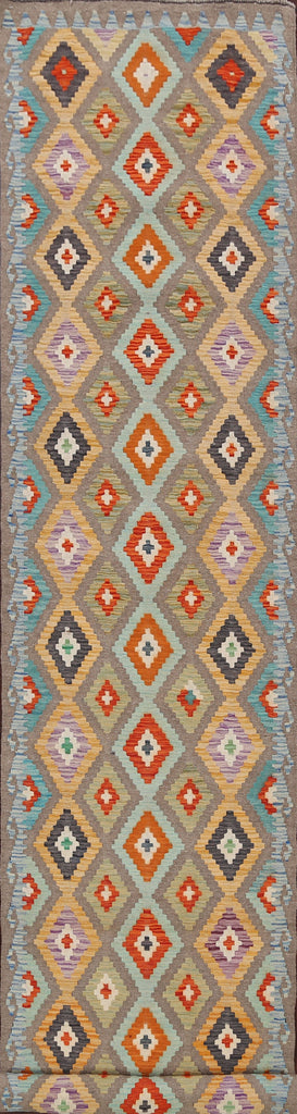 Geometric Kilim Oriental Runner Rug 3x16