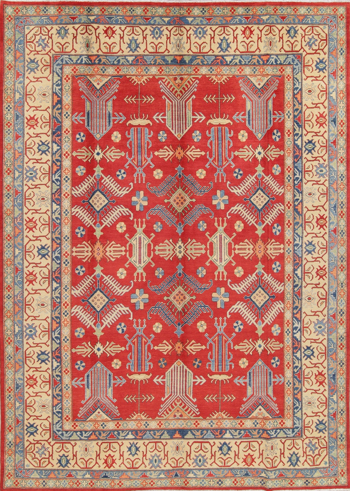 Kazak-Chechen Oriental Area Rug 9x13