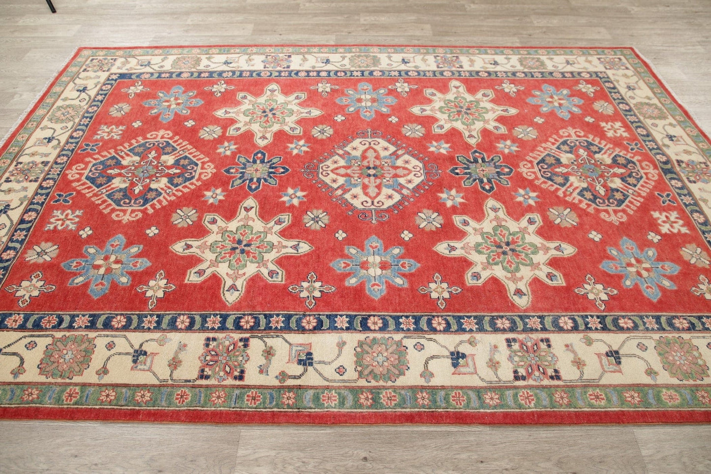 Kazak-Chechen Oriental Area Rug 7x10