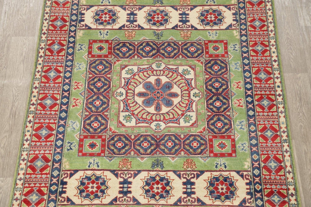 Geometric Kazak Pakistan Wool Rug 5x19 Runner