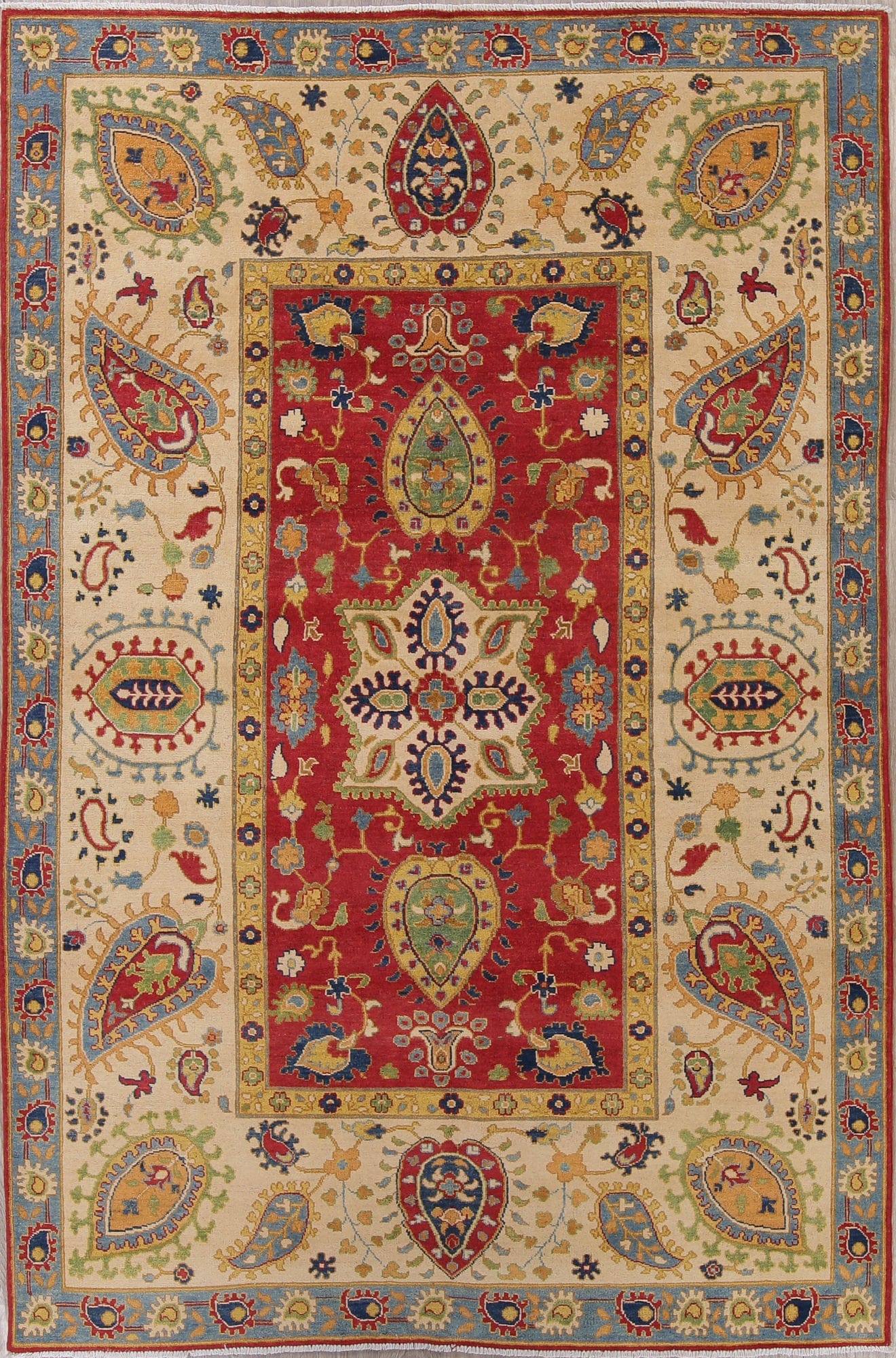 Kazak-Chechen Oriental Area Rug 7x10