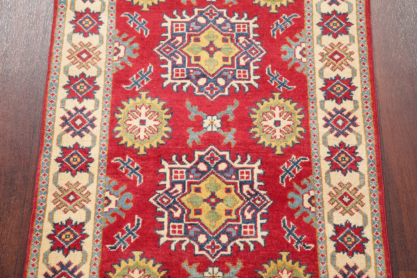 Red Kazak-Chechen Oriental Rug 3x4