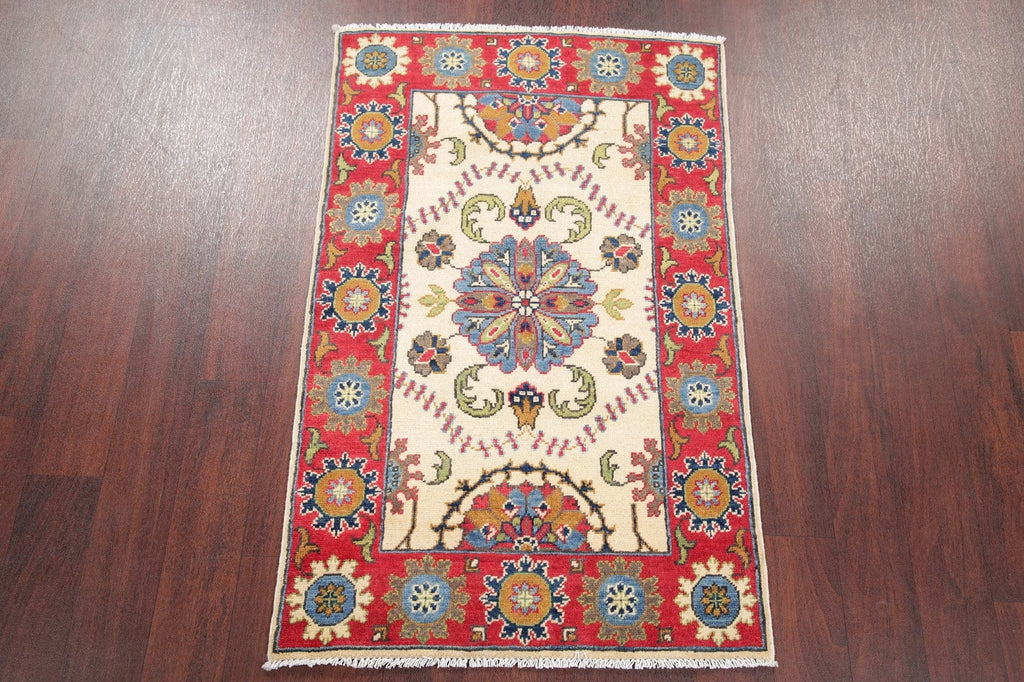 Geometric Kazak-Chechen Oriental Rug 3x4