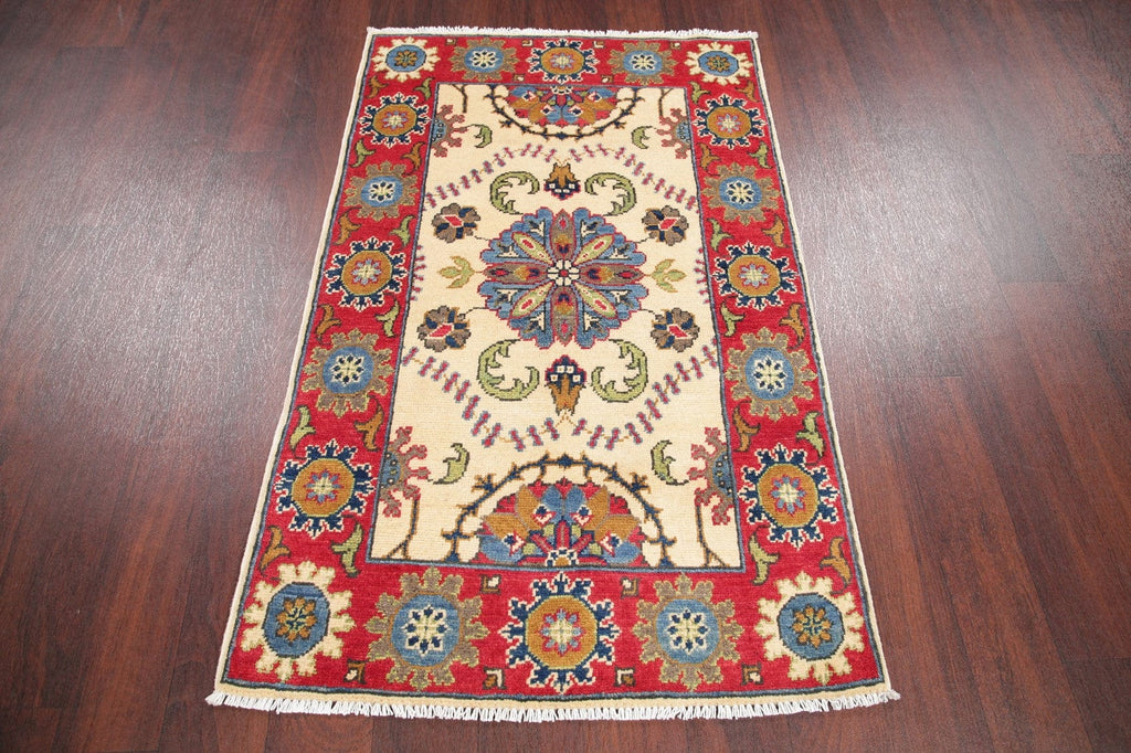 Geometric Kazak-Chechen Oriental Rug 3x4