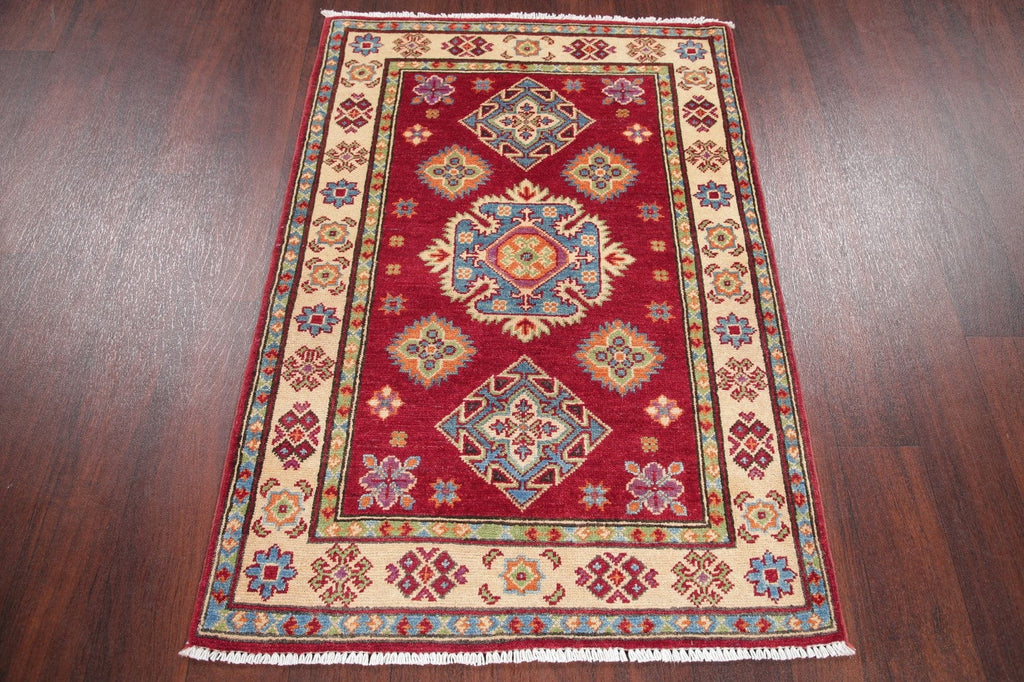 Red Kazak-Chechen Oriental Rug 3x4