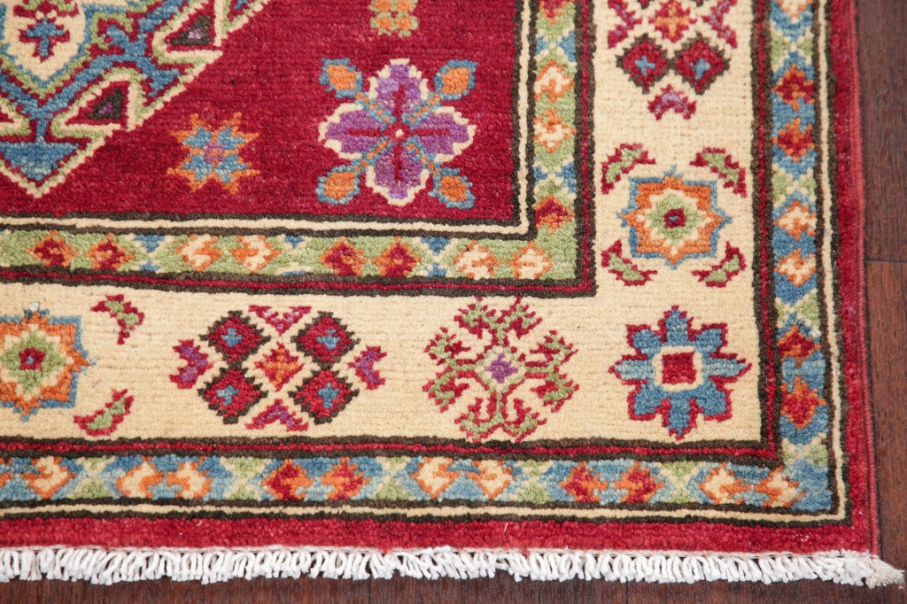 Red Kazak-Chechen Oriental Rug 3x4