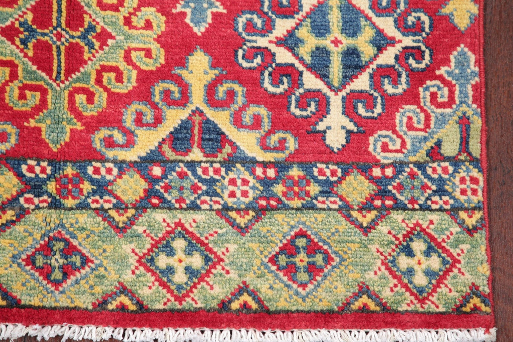 Geometric Kazak Pakistan Wool Rug 3x4