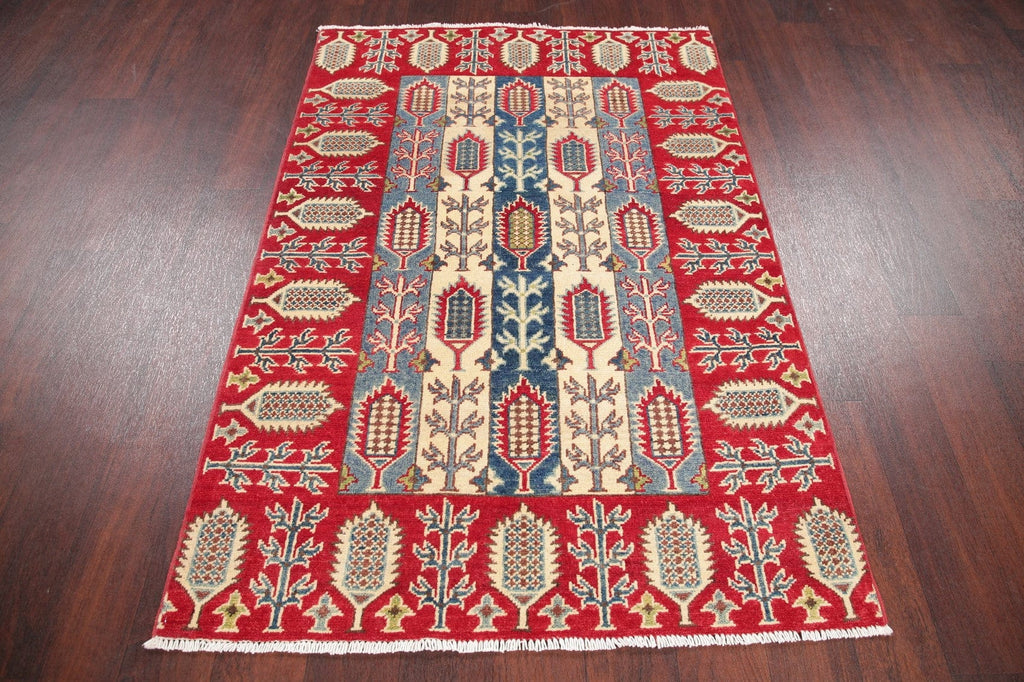 Geometric Kazak Pakistan Wool Rug 3x5