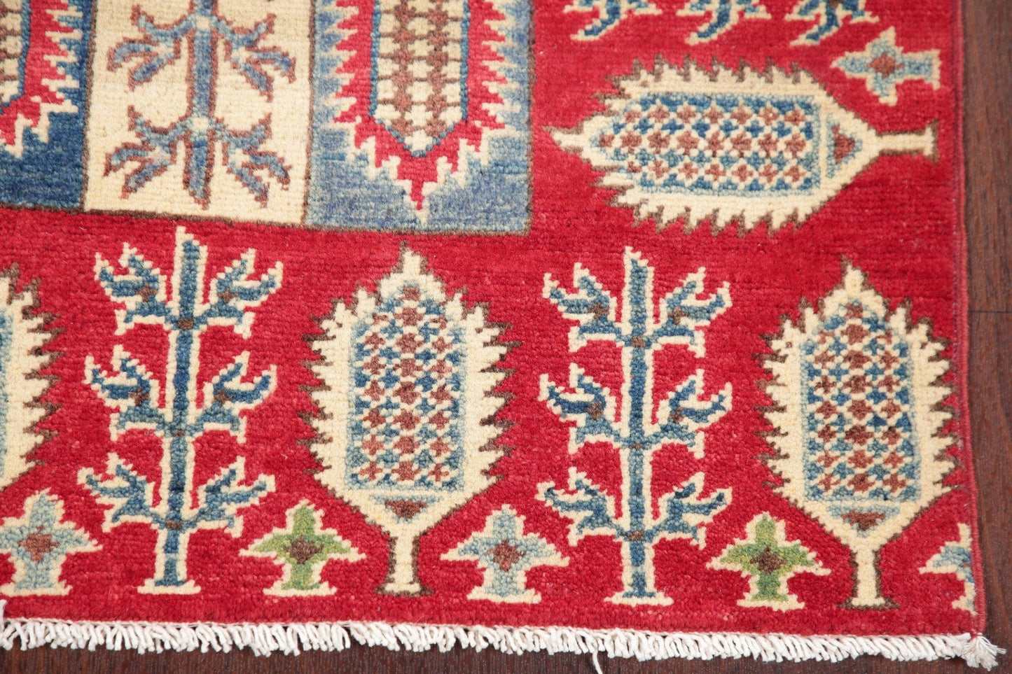 Geometric Kazak Pakistan Wool Rug 3x5