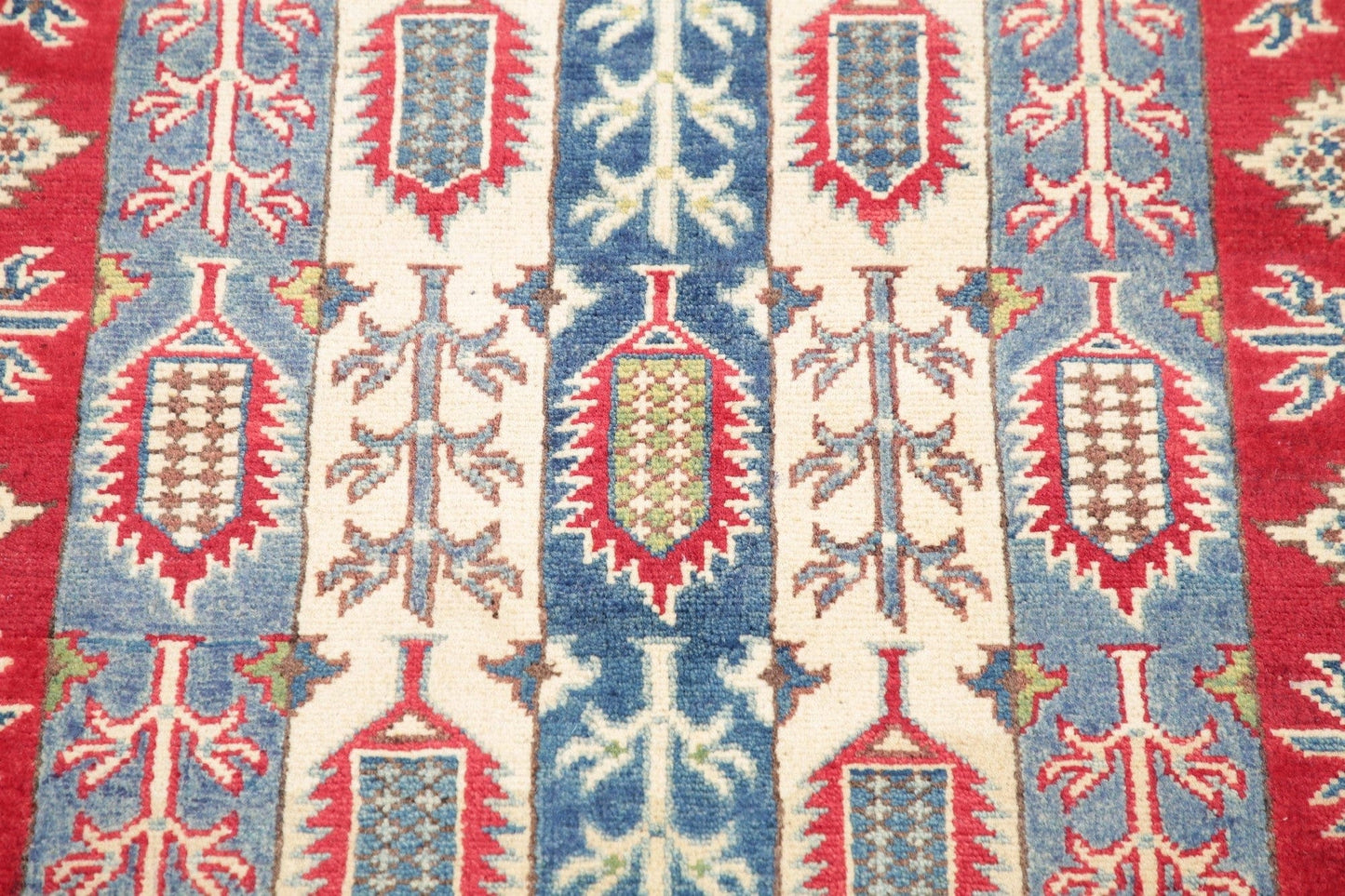 Geometric Kazak Pakistan Wool Rug 3x5