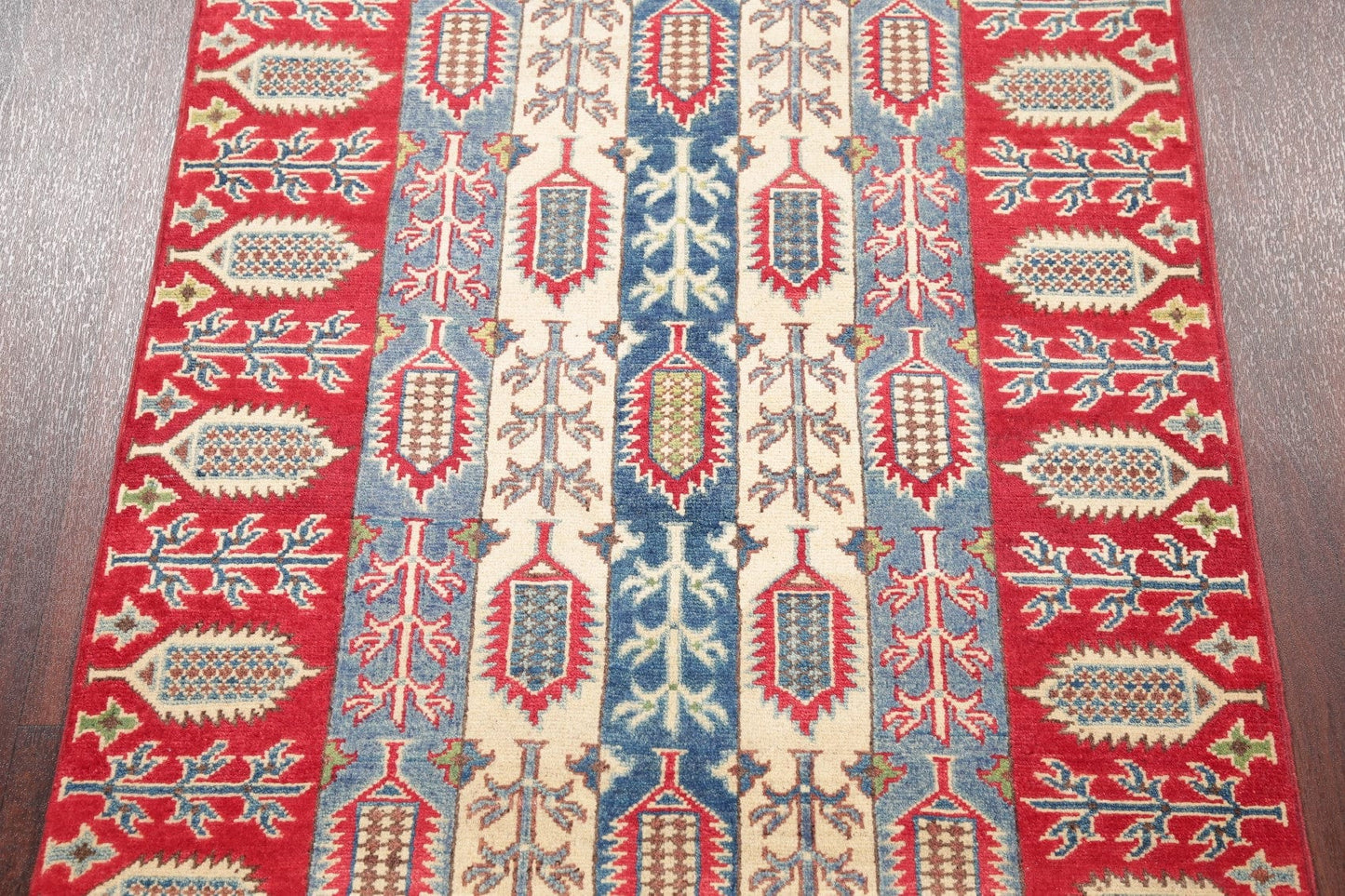 Geometric Kazak Pakistan Wool Rug 3x5