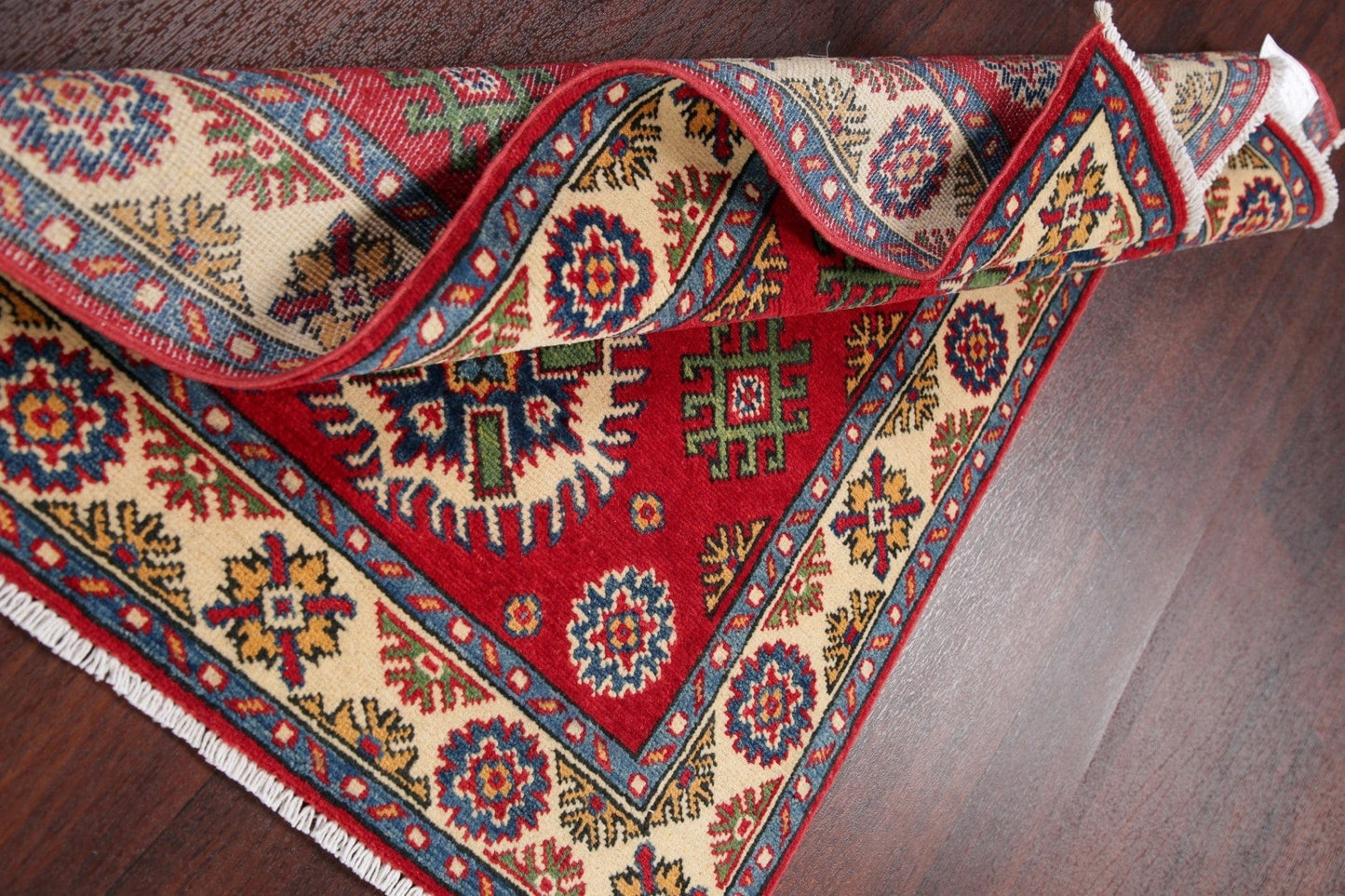 Red Kazak-Chechen Oriental Rug 3x4