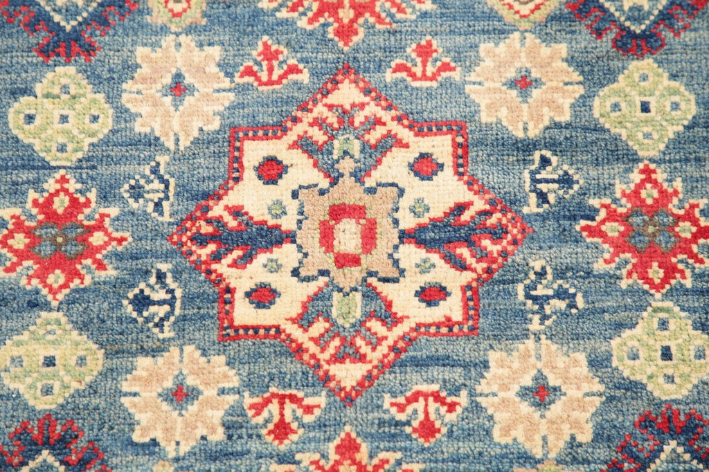 Geometric Kazak Pakistan Wool Rug 3x4