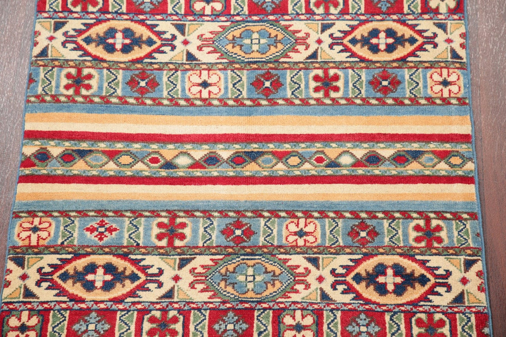 Multi-Color Kazak-Chechen Oriental Rug 3x4