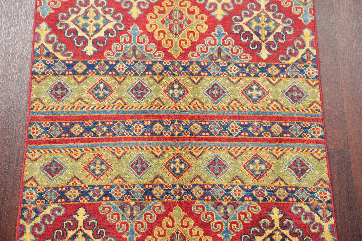 Multi-Color Kazak-Chechen Oriental Rug 3x4