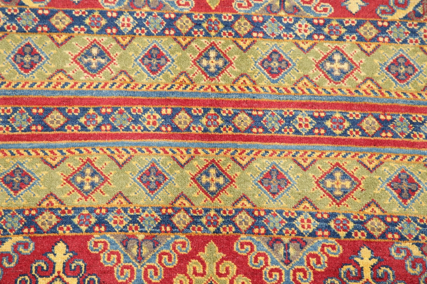 Multi-Color Kazak-Chechen Oriental Rug 3x4