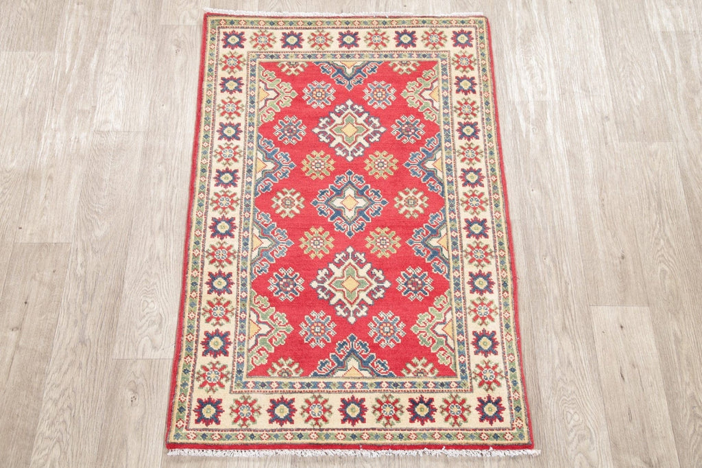 Red Kazak-Chechen Oriental Rug 3x4