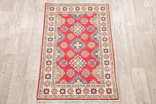 Red Kazak-Chechen Oriental Rug 3x4