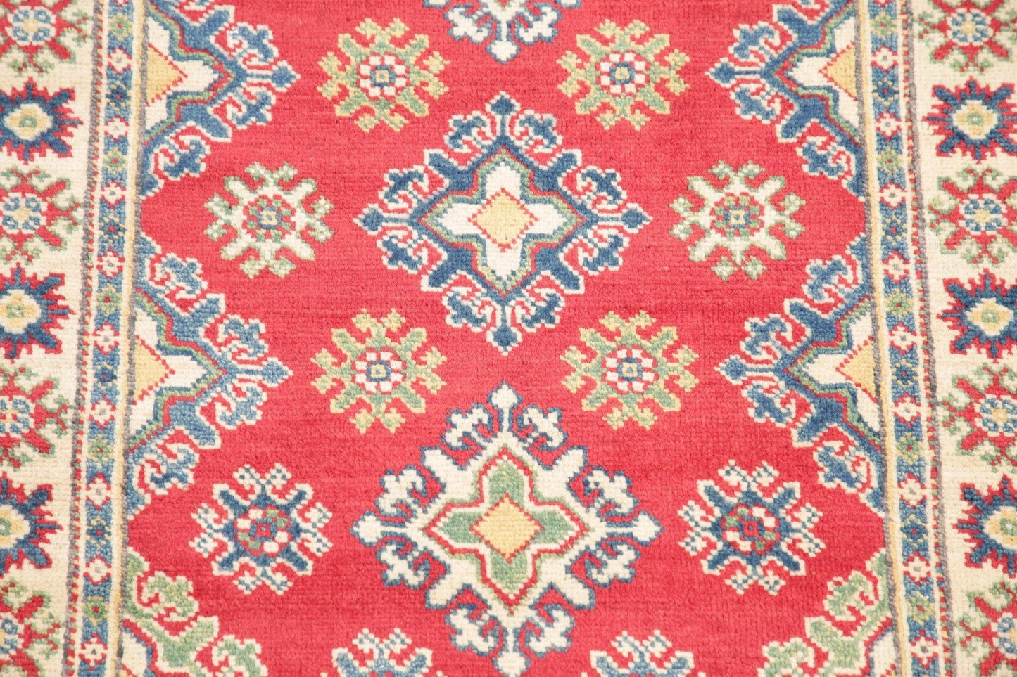 Red Kazak-Chechen Oriental Rug 3x4